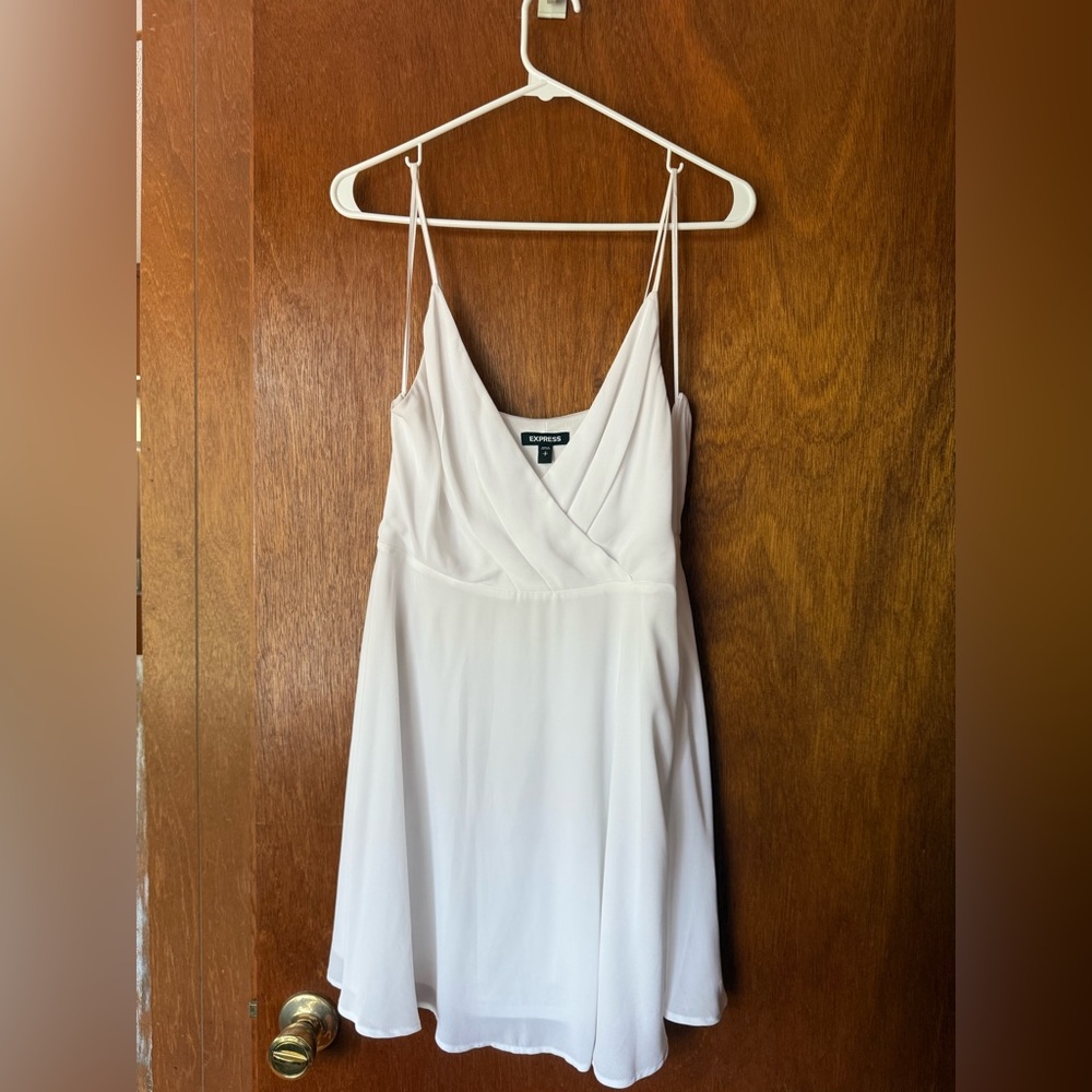 Express Ivory Spaghetti Strap Dress